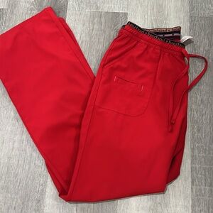 HEART SOUL RED SCRUB PANTS